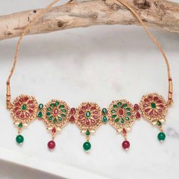 ATIBELLE Brass Gold-Plated Necklace-41
