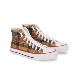 CROWCIA LONDON Women Printed Round Toe Lightweight Canvas Sneakers-picture-37