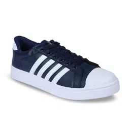 Sparx Men Navy Blue & White Striped Sneakers-image-88