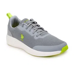 U.S. Polo Assn. Men Textured Contrast Sole Lace-up Sneakers-image-58