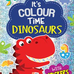 Dreamland Kids Dinosaur Colour With Stickers-56