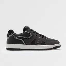 The Souled Store Men Black PU Sneakers-image-29