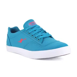 Sparx Men Blue & Red Sneakers-picture-3