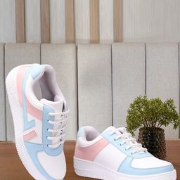 Bella Toes Women Colourblocked Lightweight Comfort Insole Sneakers-45