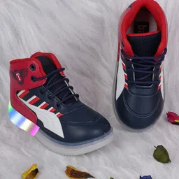 BAESD Kids Colourblocked Lightweight Lighting Style Sneakers-image-60