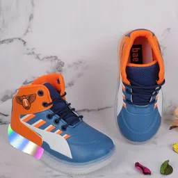 BAESD Kids Colourblocked Lightweight Lighting Style Sneakers-image-94