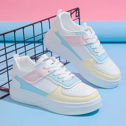 Shoetopia Girls Colourblocked Lightweight Lace-Ups Sneakers-picture-30
