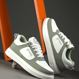El Paso Women Colourblocked Sneakers With Lace Ups Details-21