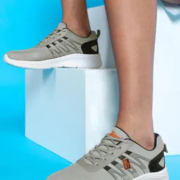 Paragon Men Textured Cushioned Insole Lace-Up Sneakers-57