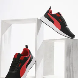 Puma Men Black & Red Humble IDP Sneakers-image-51