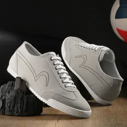 SPYKAR Men Textured Comfort Insole Contrast Sole Lace-Ups Sneakers-97