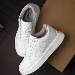 SPYKAR Men Round Toe PU Smart Casual Sneakers-image-69