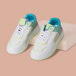 Forever Glam by Pantaloons Women Colourblocked Perforated Sneakers-37