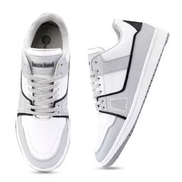 bacca bucci Men Grey Colourblocked PU Sneakers-image-96