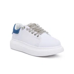 London Rag Women Textured Lace Up Sneakers-image-91