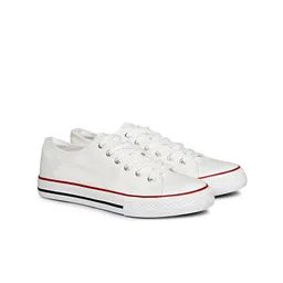 MOZAFIA Women Canvas Lace-up Casual Low Top Sneakers-13
