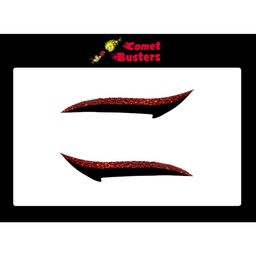 Comet Busters Glitter Eyeliner Stickers - Red 02-8