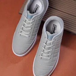 ASIAN Men Grey Textured Sneakers-30
