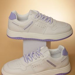 OZZOH Women Perforations PU Sneakers-34