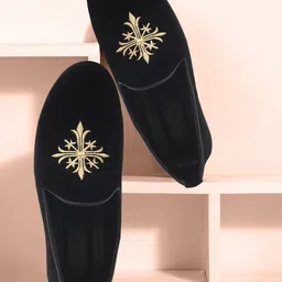 BAESD Boys Embellished Round Toe Loafers-39