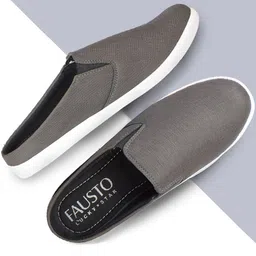 FAUSTO Men Lightweight Canvas Mules-picture-15