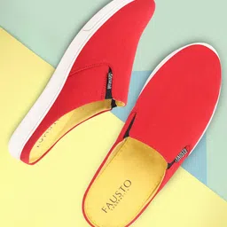 FAUSTO Men Lightweight Canvas Mules-20