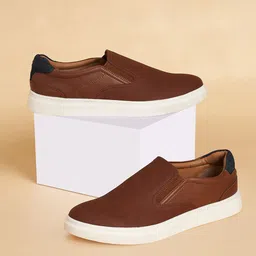 BYFORD by Pantaloons Men Textured Contrast Sole Slip-On Sneakers-image-46