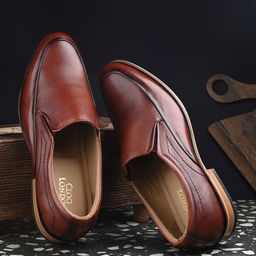 CLOG LONDON Men Textured Leather Formal Loafers-image-98