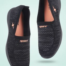 Sparx Women Textured Mesh Comfort Insole Basics Slip-On Sneakers-image-48
