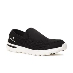 Power Men Black Woven Design Slip-On Sneakers-14
