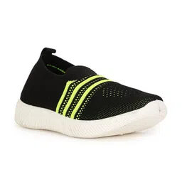 Bubblegummers Boys Black Woven Design Slip-On Sneakers-52