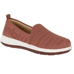 Inblu Women Textured Lightweight Mesh Slip-On Sneakers-image-77