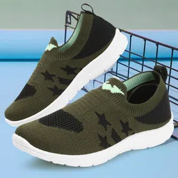 YK Girls Textured Lightweight Slip-On Sneakers-image-85