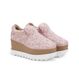 Anaar Women Jam St. Embellished Lightweight Textile Wedding Flatforms Slip - On Sneakers-image-44