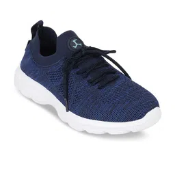 Mochi Women Blue Woven Design Lace-Ups Sneakers-image-61
