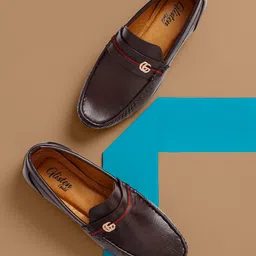 AMICO Men Slip-On Penny Loafers-image-49