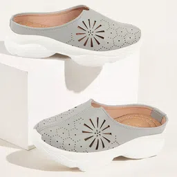 FAUSTO Women Laser Cut Lightweight Clogs-image-60