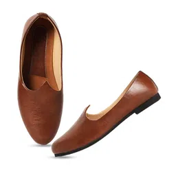Aristitch Men Textured Round Toe Mojaris-image-15