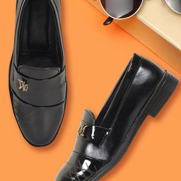 BAESD Boys Textured Round Toe Comfort Insole Loafers-picture-14