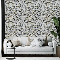 British Terminal Black Abstract Printed Wall Paper-picture-0