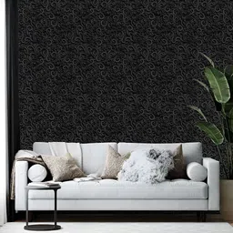 British Terminal Black & Grey Printed Self-Adhesive Wall Paper-picture-52