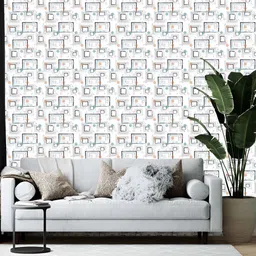 British Terminal Blue & White Printed Self-Adhesive Wall Sticker-picture-48
