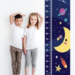WENS Height Growth Blue Chart Wall Sticker-image-96