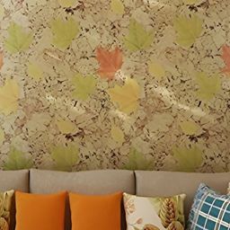 Asian royal Beige & Green Printed Self Adhesive Wall Sticker-picture-38