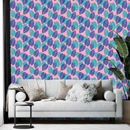 British Terminal Pink & Purple Floral Printed Self Adhesive Wall Sticker-picture-52