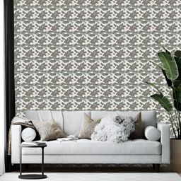 British Terminal White & Green Abstract Printed Wallpaper-20