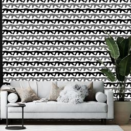 British Terminal Black & White Printed Self-Adhesive Wall Sticker-58