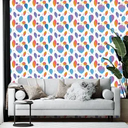 British Terminal White & Blue Printed Vinyl Wallpaper-picture-53
