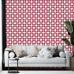 British Terminal White & Red Printed Self-Adhesive Wall Paper-picture-45