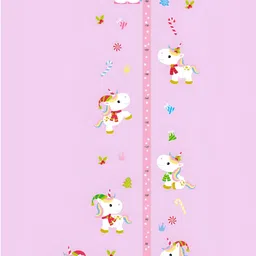 Jaamso Royals Purple & White Unicorn Self-Adhesive Wall Sticker-image-29